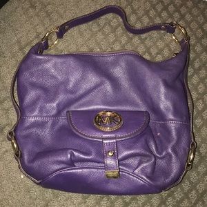 Purple Michael Kors shoulder bag